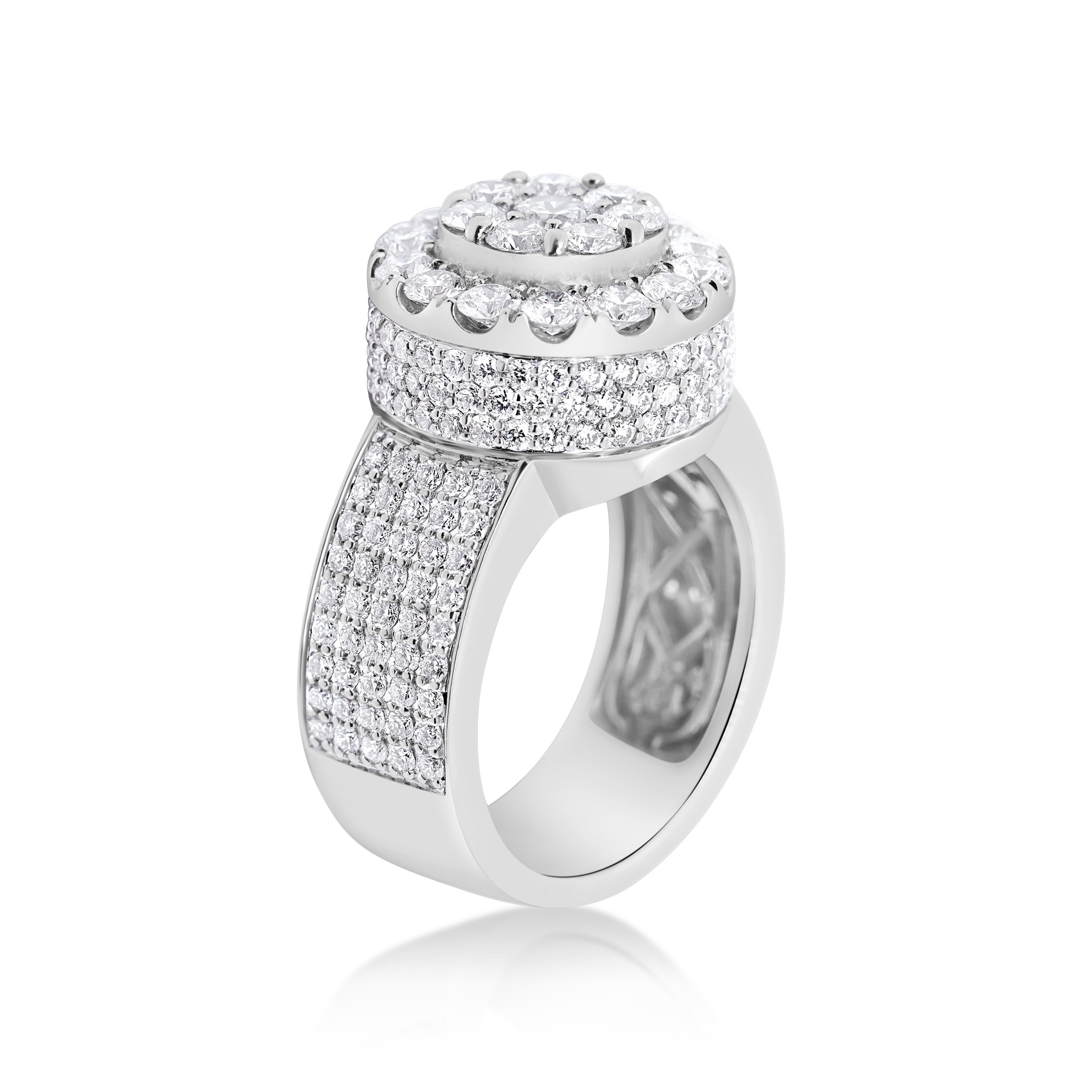 Diamond Ring 4.75 ct. 10K White Gold